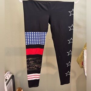 Noli American Print Leggings Size M